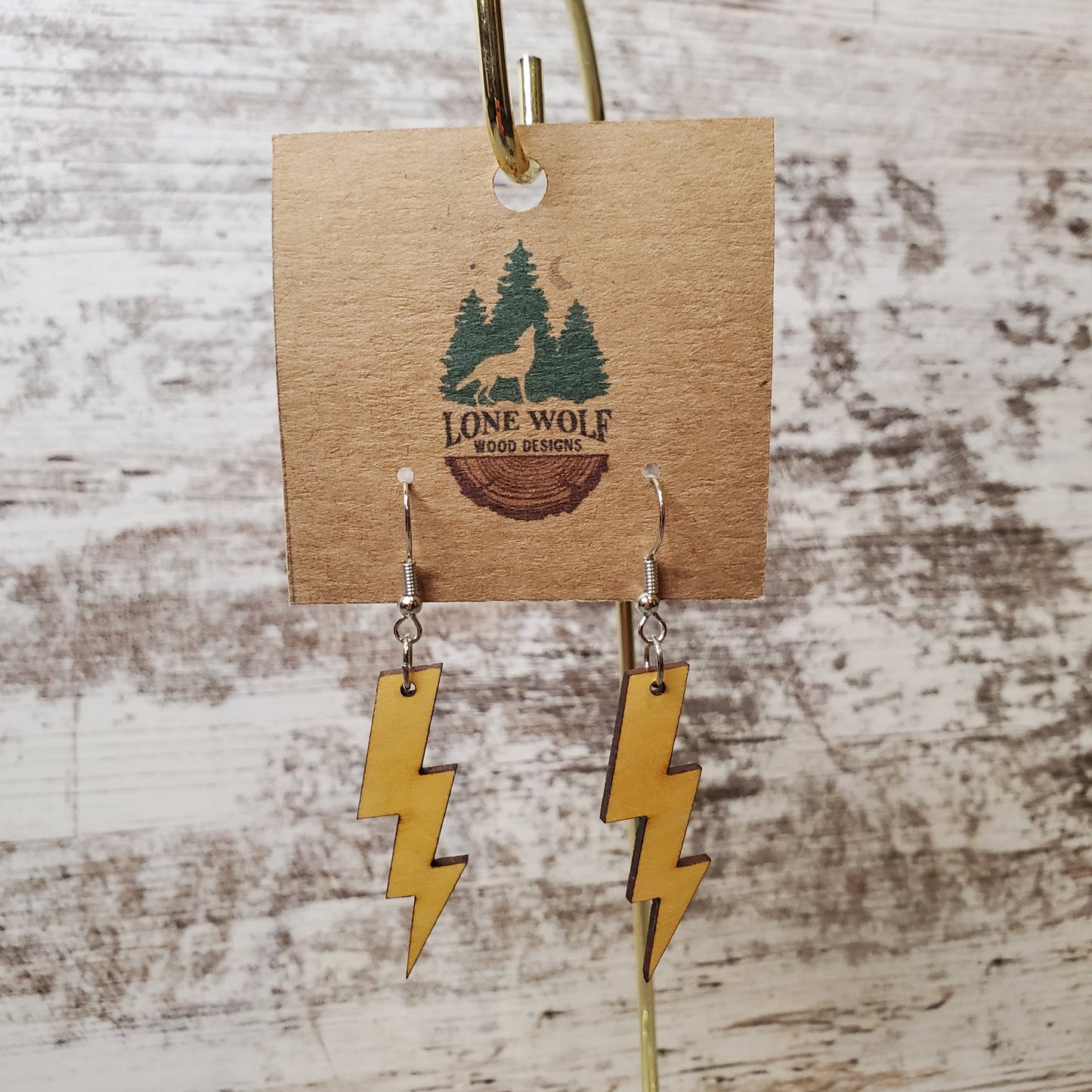 Lightning Bolt Dangle Earring