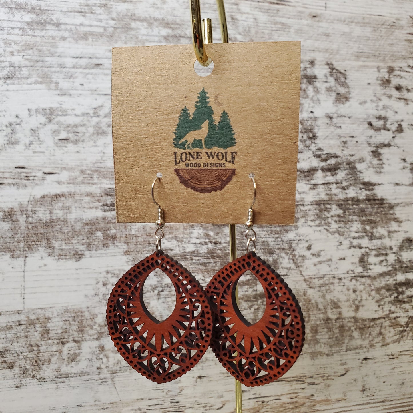 Marquise Mandala Dangle Earring
