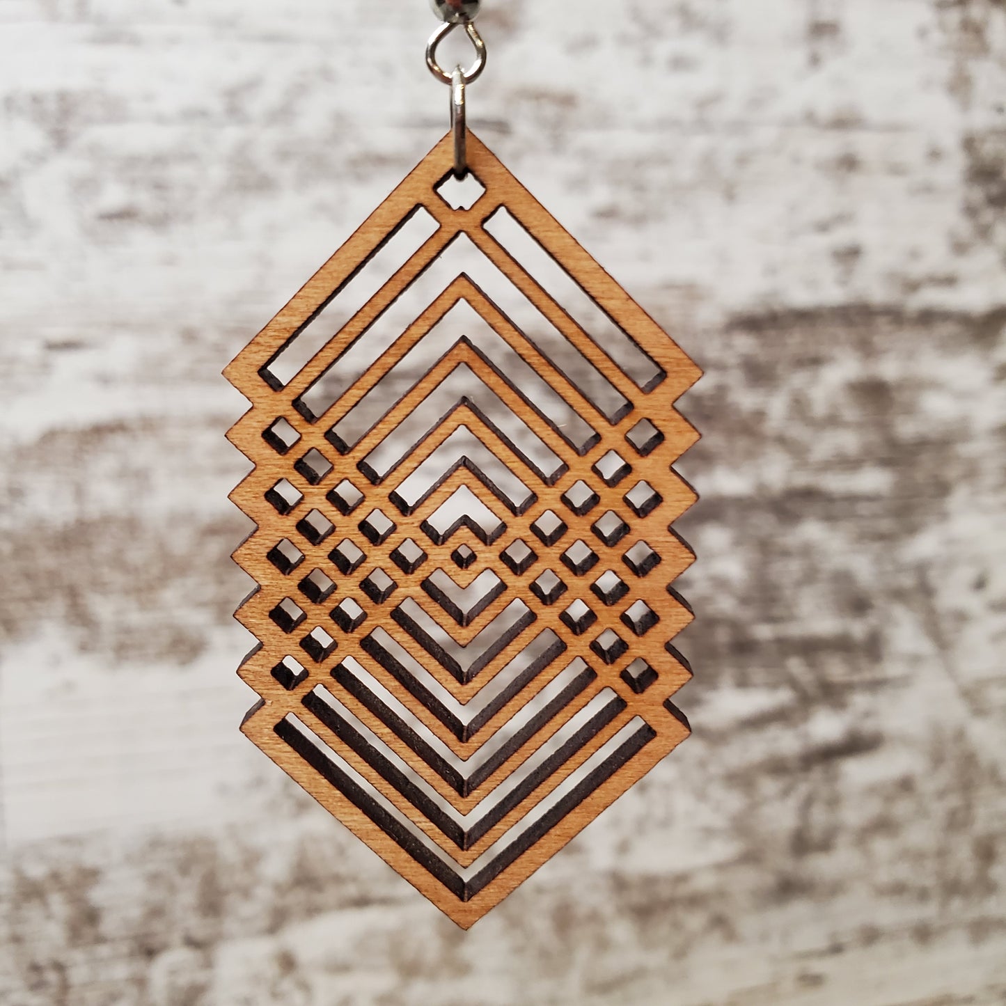 Overlapping Squares Dangle Earring