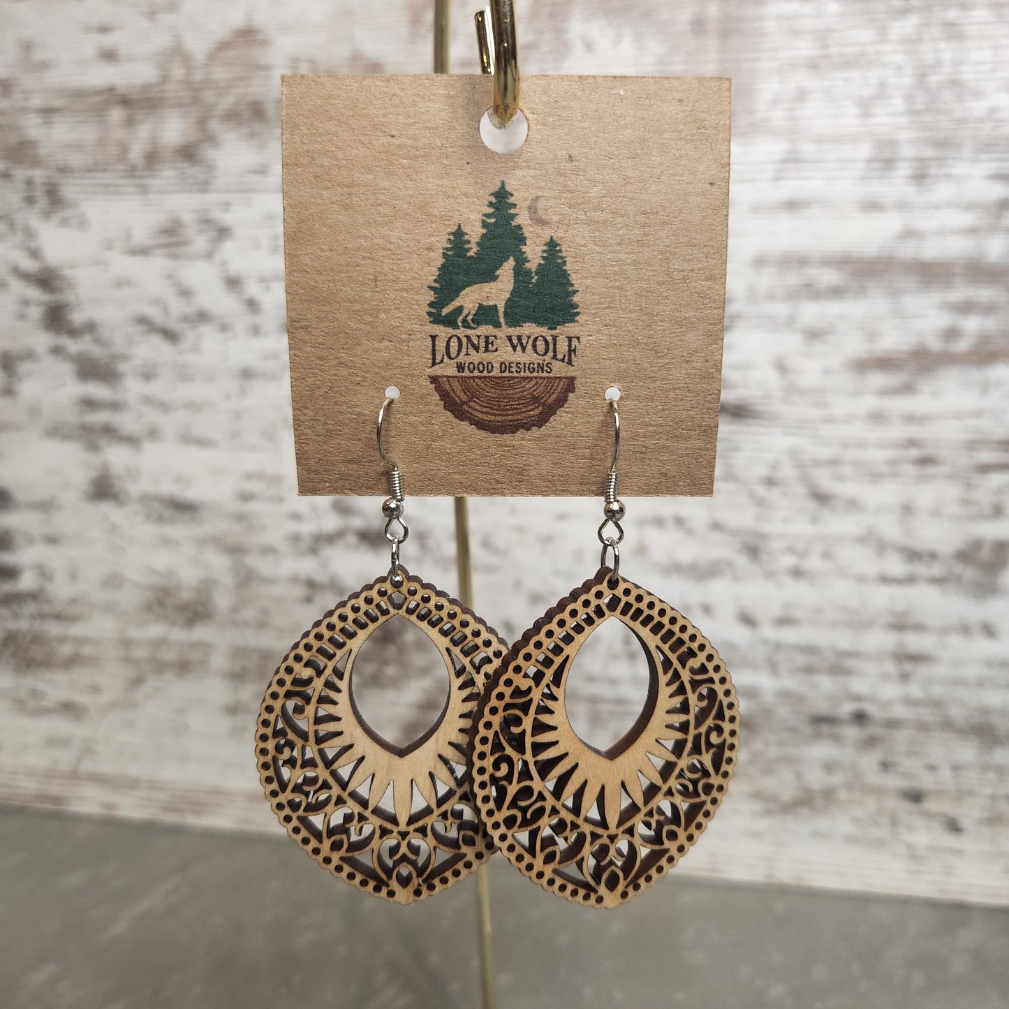 Marquise Mandala Dangle Earring