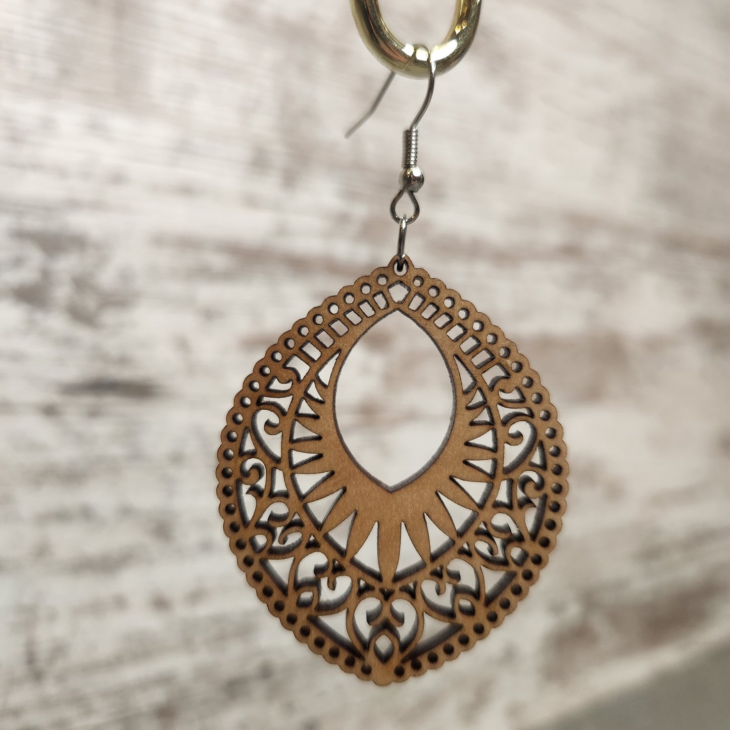 Marquise Mandala Dangle Earring