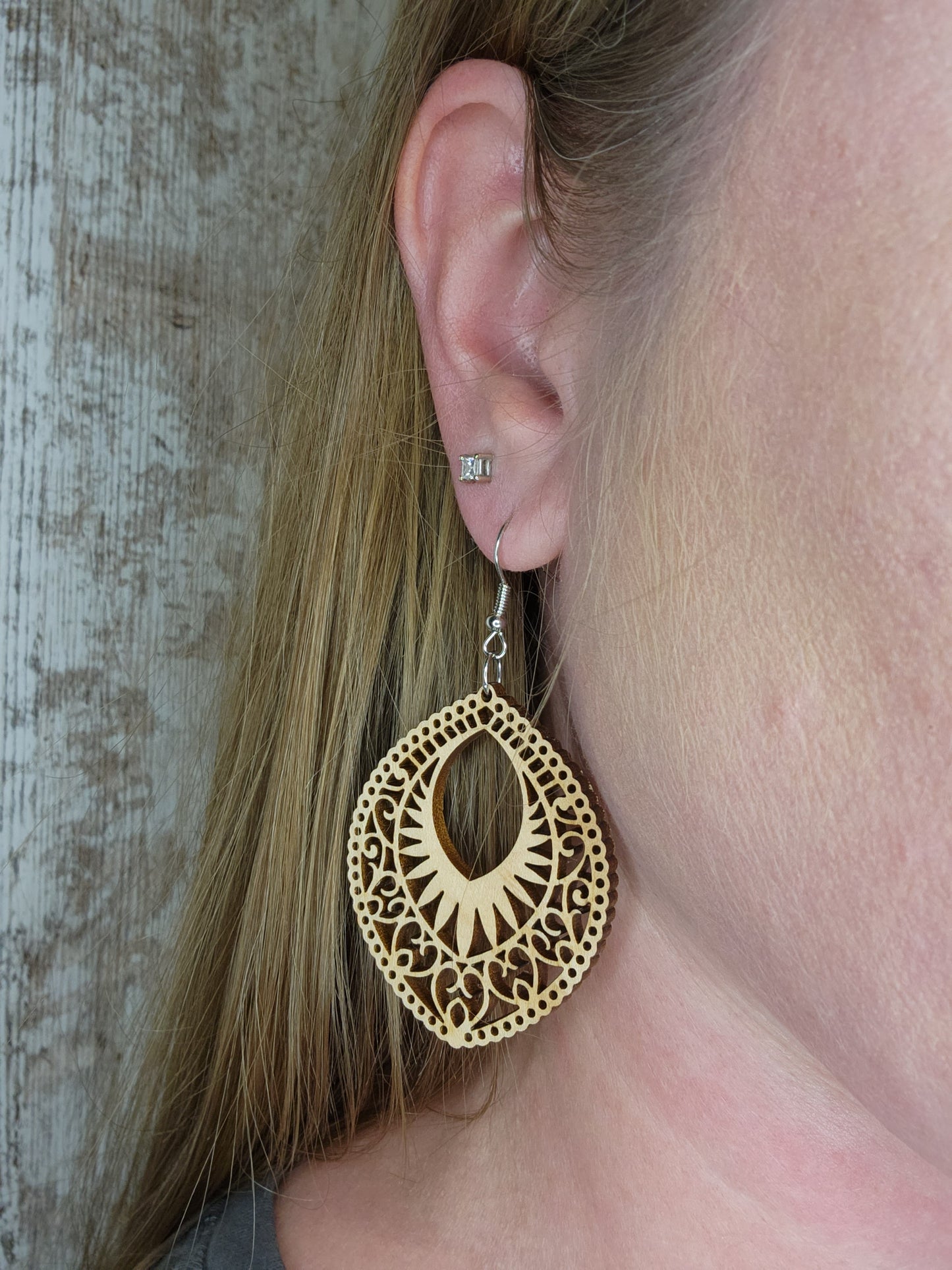 Marquise Mandala Dangle Earring